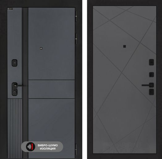 Входная дверь Лабиринт EVOLAB - 24 Графит софт