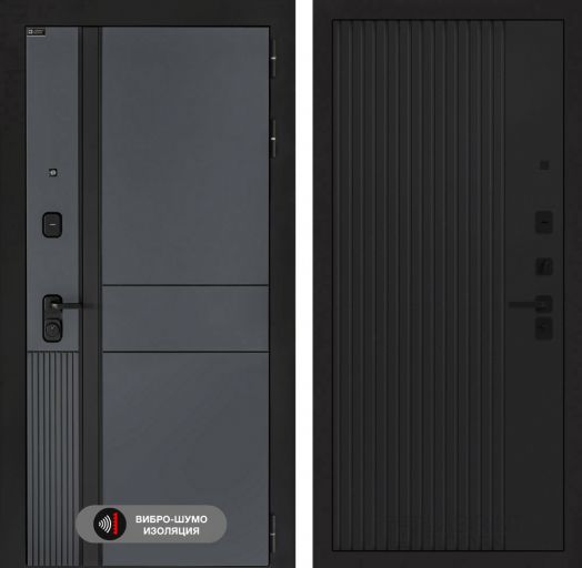 Входная дверь Лабиринт EVOLAB - 29 Черный кварц