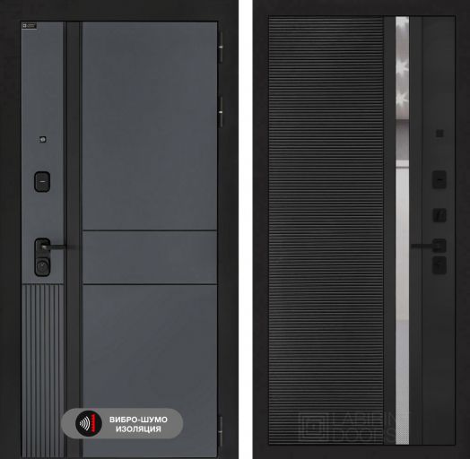 Входная дверь Лабиринт EVOLAB - 31 Черный кварц