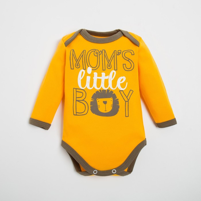 Боди Крошка Я Mum's boy, рост 62-68 см, жёлтое