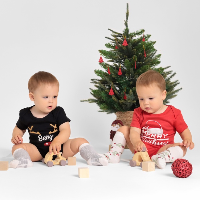 Боди Крошка Я Merry Christmas, рост 74-80 см
