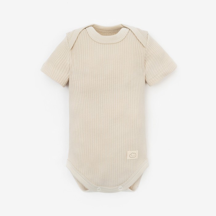 Боди детское Крошка Я BASIC LINE, рост 80-86 см, молочное