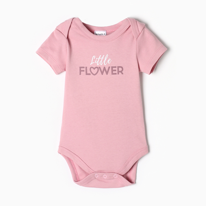 Боди Крошка Я Flower, рост 74-80 см, розовое