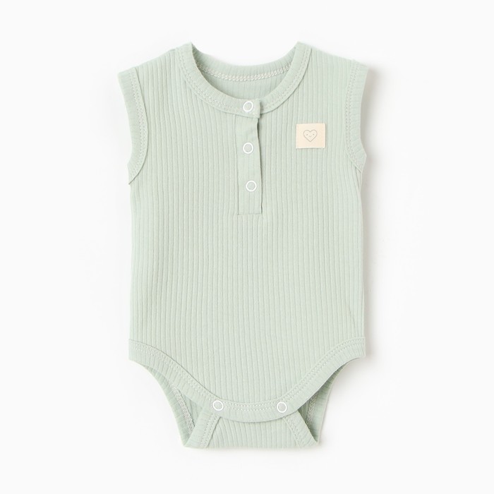 Боди Крошка Я BASIC LINE, рост 80-86 см, зелёное