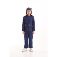 Костюм военного «Лётчик», комбинезон, ремень, шлем, очки, 5-7 лет, рост 122-134 см