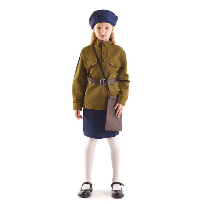 Костюм военного «Лётчица», 8-10 лет, рост 140-152 см
