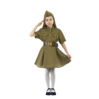 Карнавальный костюм военного: платье с коротким рукавом, пилотка, р-р 42, рост 158-164 см