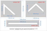 Трафарет "Остановка маршрутных транспортных средств" для дорожной разметки 1.17.1 по ГОСТу (эконом)