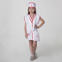 Карнавальный костюм детский «Медсестра», халат, сумка, повязка на голову, рост 110-122 см, 4-6 лет