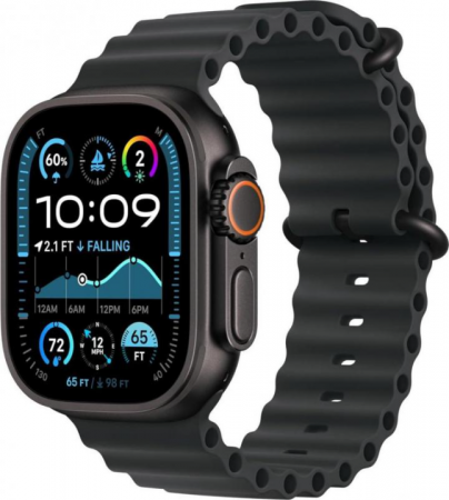 Смарт-часы Apple Watch Ultra 2 (2024) 49 mm Black Titanium Case with Black Ocean Band