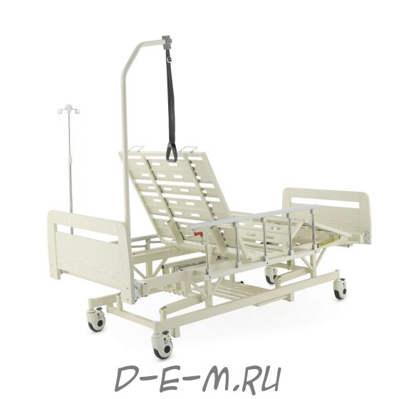 Кровать механическая Med-Mos E-31 (РМ-3024Д-02) с регулировкой высоты, растоматом и полкой