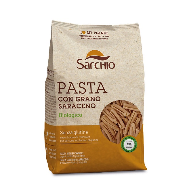 Паста Казеречче без глютена 250 г, Caserecce con grano saraceno, Sarchio, 250 g