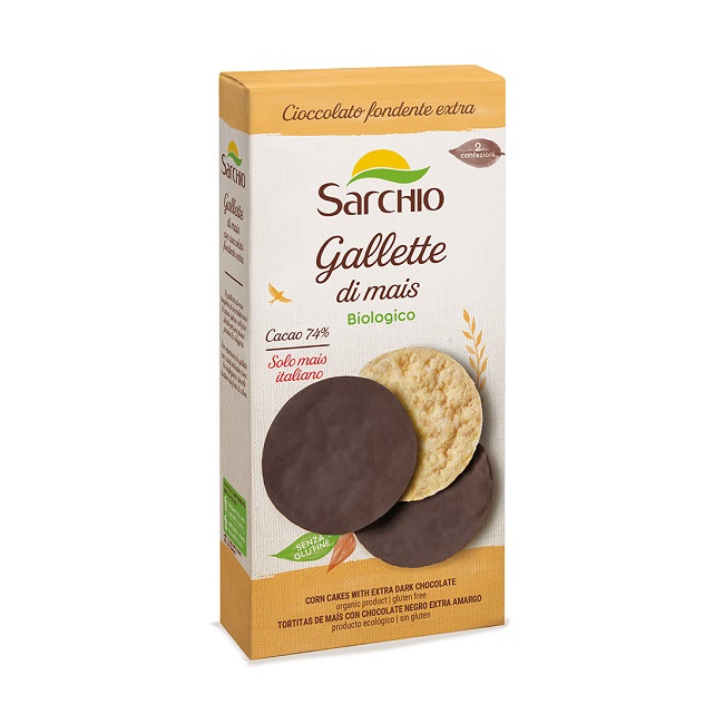 Хлебцы кукурузные без глютена 100 г, Gallette di mais, Sarchio, 100 g