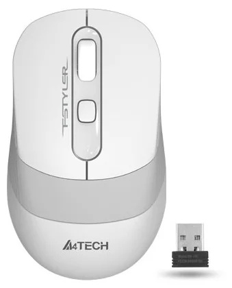 Мышь беспроводная A4Tech FStyler FG10S White/Grey