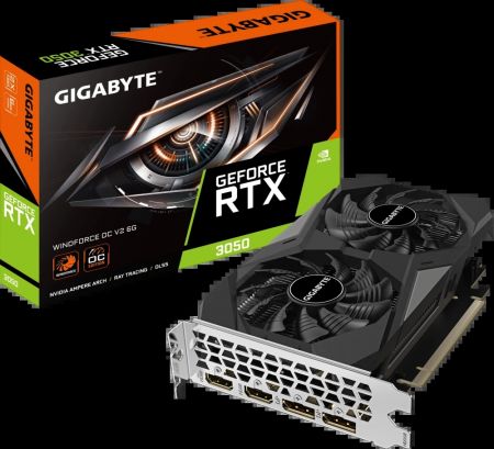 Видеокарта GeForce RTX 3050 6Gb Gigabyte GV-N3050WF2OCV2-6GD