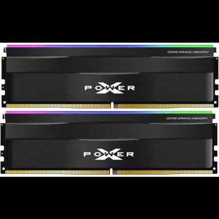 Модуль памяти DDR5 64Gb (2x32Gb Kit) Silicon Power 5600 Xpower Zenith RGB SP064GXLWU560FDF