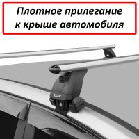 Багажник на крышу Toyota Wish (AE20) 2009-2017, Lux, аэродинамические дуги (53 мм)