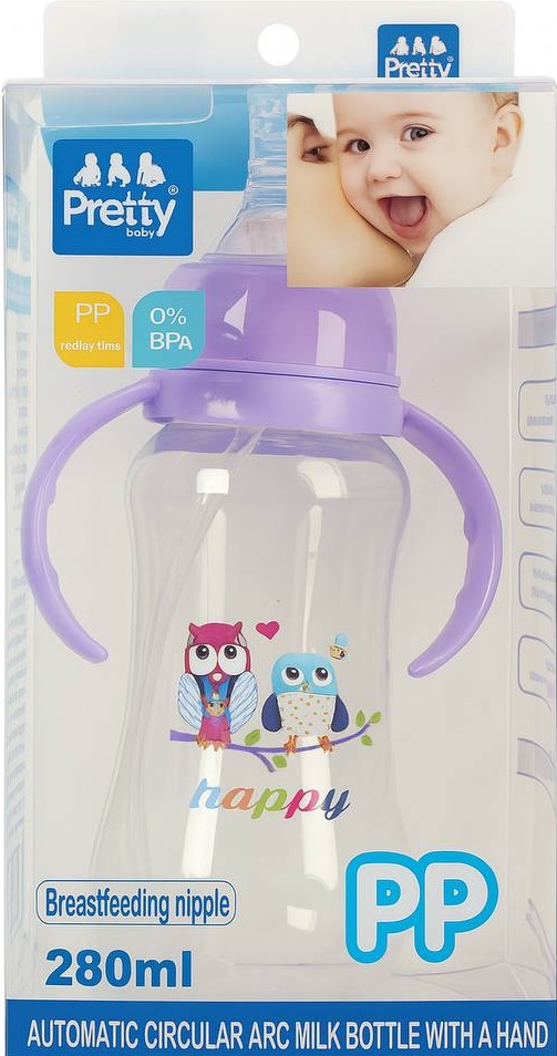 Детский бутылка большой PRETTY PP 280ml 1уп (1шт)