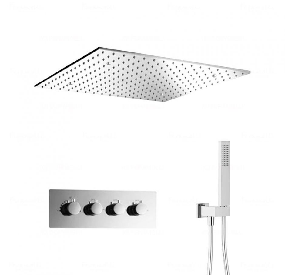 Душевая система с термостатом Feramolli CL786-16 (400мм.), хром