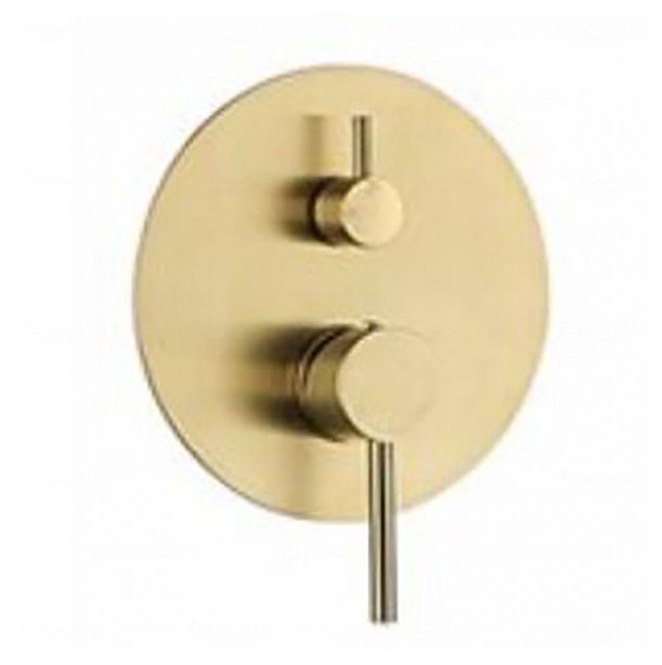 Изображение Смеситель однорычажный скрытого монтажа ванна/душ Feramolli GL636, золото