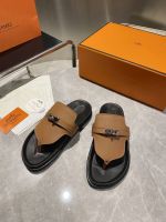 Шлепанцы сланцы HERMES Premium