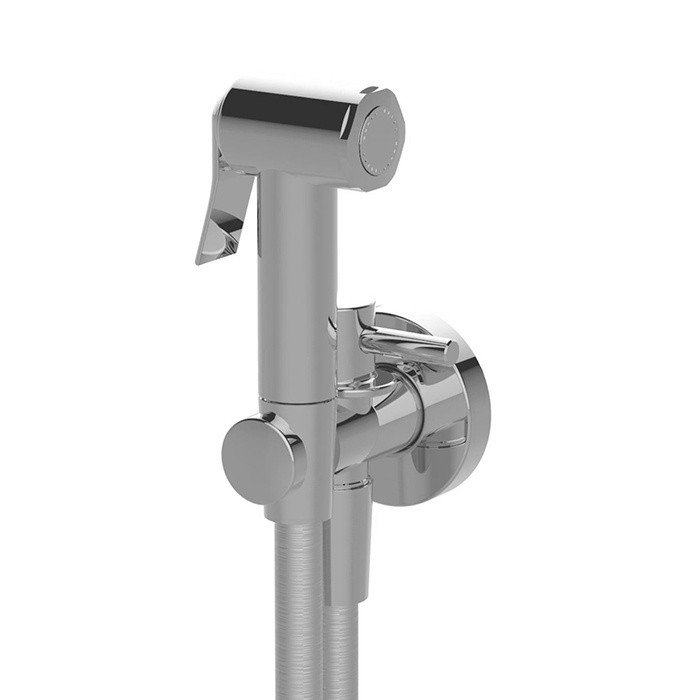 Гигиенический душ - комплект с запорным вентилем Carimali Flat 19100/C-120-CR цена от 25 701 ₽ Фото Гигиенический душ - комплект с запорным вентилем Carimali Flat 19100/C-120-CR