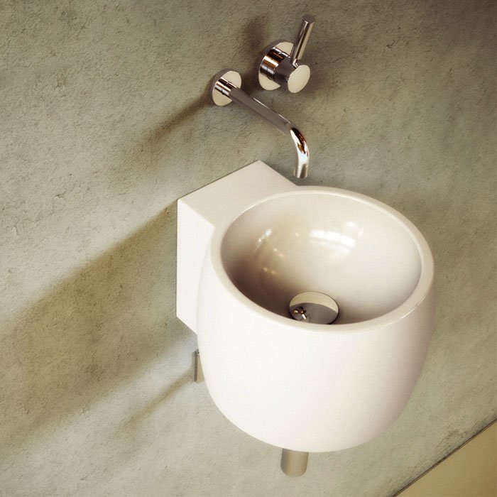 Раковина Agape Cheese 34x36.5x26 см круглая цвет: белый