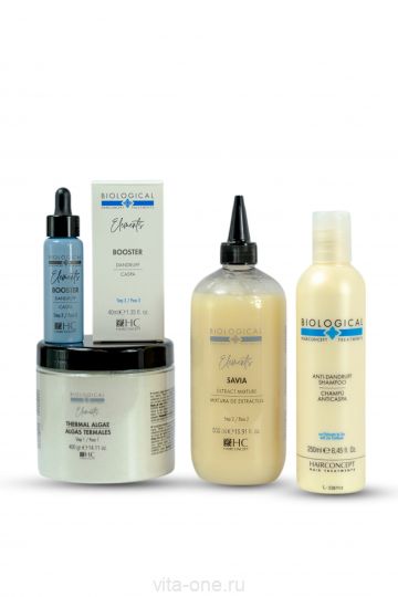 Набор ELEMENTS MONO для кожи головы при себорее и раздражении HAIR CONCEPT 500мл+400гр+250мл+40мл