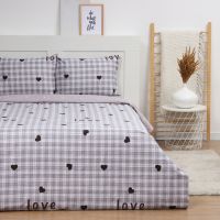 Постельное бельё LoveLife 1,5сп "Клетка", 143*215см,150*225см,50*70см-2шт,100%хлопок, сатин, 125г/м?