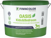 Краска для Детских Комнат и Спален Finncolor Oasis Kids Bedroom 0.9л Белая, Глубокоматовая / Финнколор Оазис Кидс Бэдрум