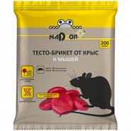 Тесто-брикеты от крыс и мышей NADZOR 200гр 1/50