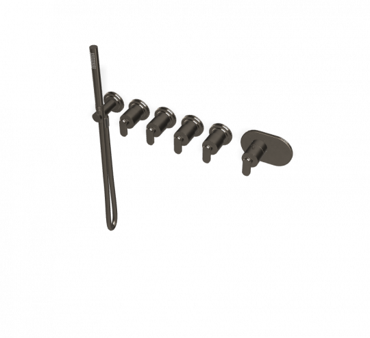 Термостатический смеситель Fima - Carlo Frattini Park Lane встраиваемый для душа F1368X4 схема 4