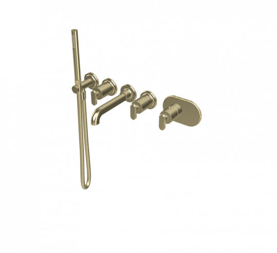 Термостатический смеситель Fima - Carlo Frattini Park Lane встраиваемый для душа F1379X2 схема 6