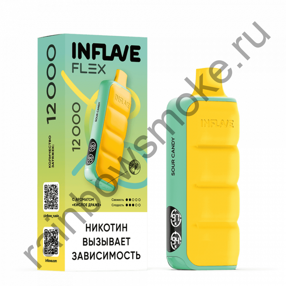 Inflave Flex 12000 - Кислое Драже (Sour Candy)