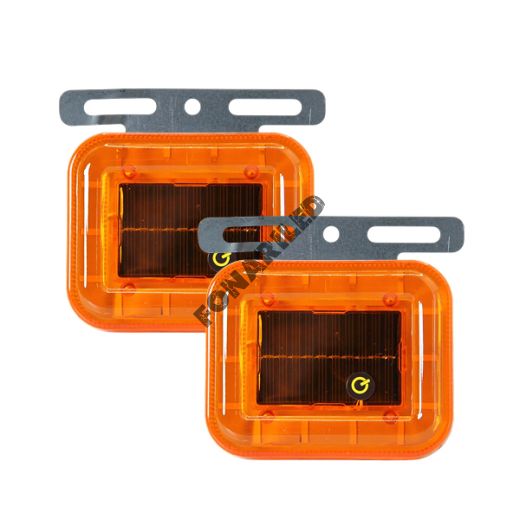 Квадратный габаритный LED маяк на солнечной батарее GMR-01
