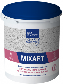 Декоративная Мозаичная Штукатурка Alteritaly Mixart 4.5кг на Основе Цветных Микрофракций / Силк Пластер Миксарт.