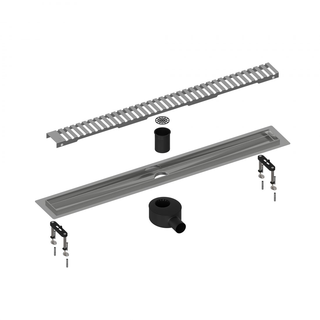 Душевой лоток TIMO Drain System 800 с вставкой lines", Хром (DS230108/00)"