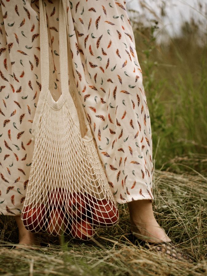 Сарафан из бамбука "Перья"