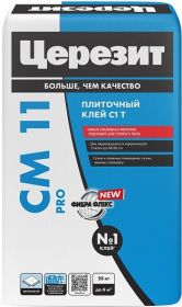 Клей для Плитки и Керамогранита 25кг Ceresit CM 11 Pro для Влажных Помещений / Церезит СМ 11