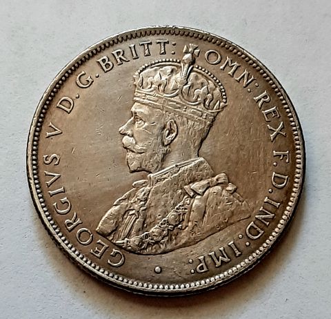 1 флорин 1918 Австралия UNC Редкий год Великобритания