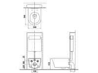 Сиденье унитаза TOTO GP TC510CVK-1 схема 2