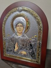 Матрона Московская с деревянной рамкой
