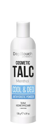 Depiltouch Тальк косметический с ментолом, 130 гр.