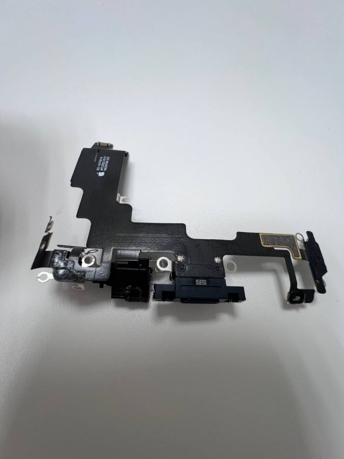 Apple iPhone 14 нижний шлейф с разъёмом зарядки оригинал с разбора (снятый) фиолетовый