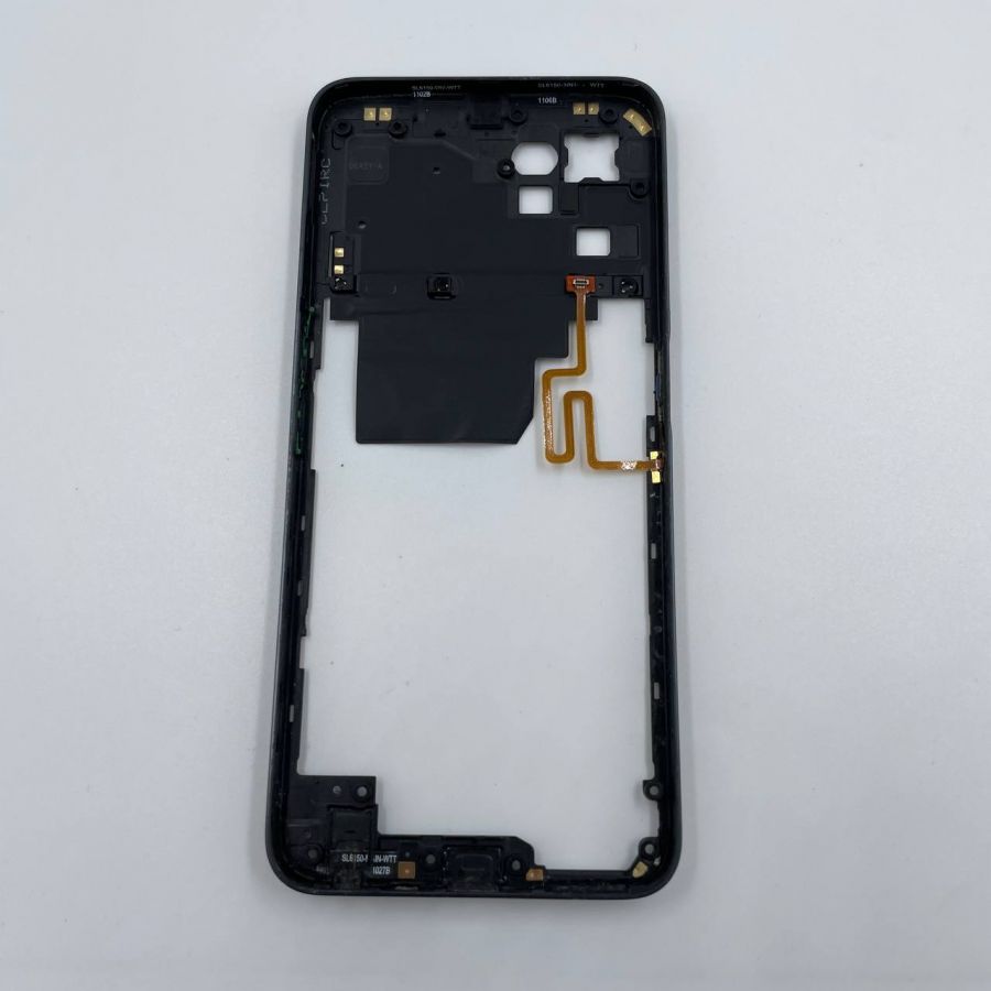 Realme c35 (средняя часть) с отпечатком пальцев черная (потёртости)