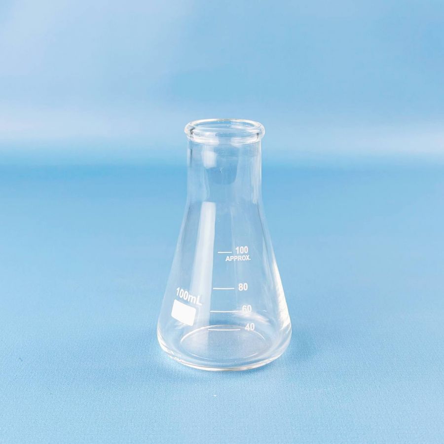 Колба коническая (Эрленмейера) 5drops КН-2-100-34, 100 мл, горло 34 мм, стекло Boro 3.3, без шлифа