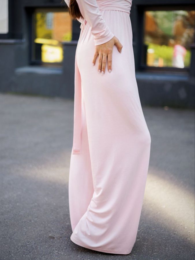 Брюки из кукурузы розовые