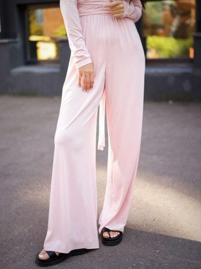 Брюки из кукурузы розовые