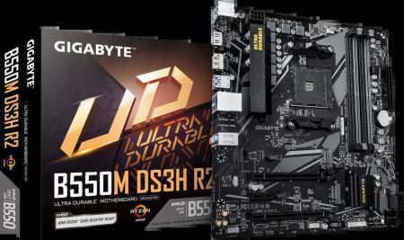 Материнская плата AM4 Gigabyte B550M DS3H R2