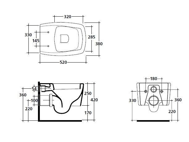 Унитаз подвесной Galassia Sa02 8971 ФОТО